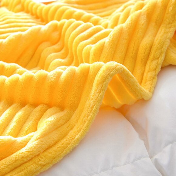 SOGA Yellow Throw Blanket – Soft Cozy Warm Blanket for Bed, Sofa & Couch - Picture 10 of 13